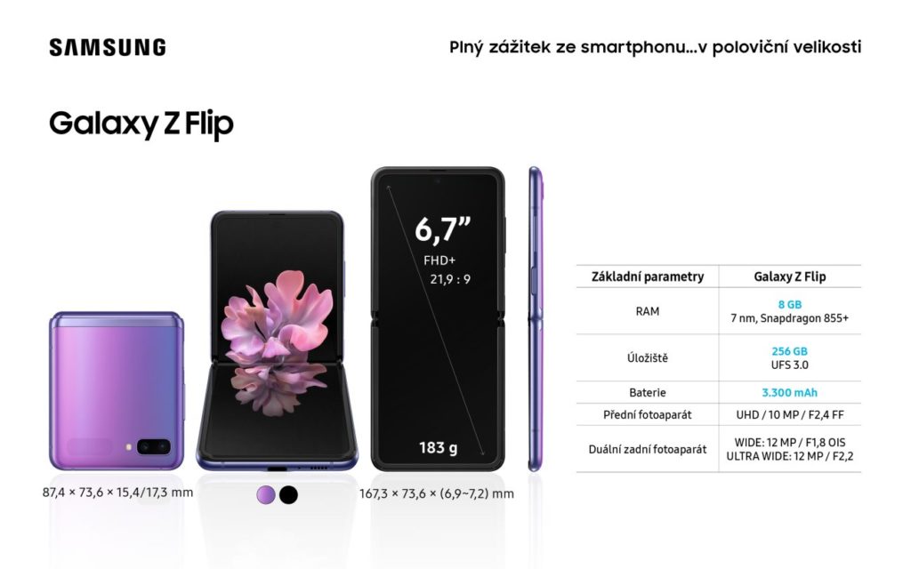 Samsung ukázal Galaxy Z Flip v plné parádě, stát bude 38 990 korun 5