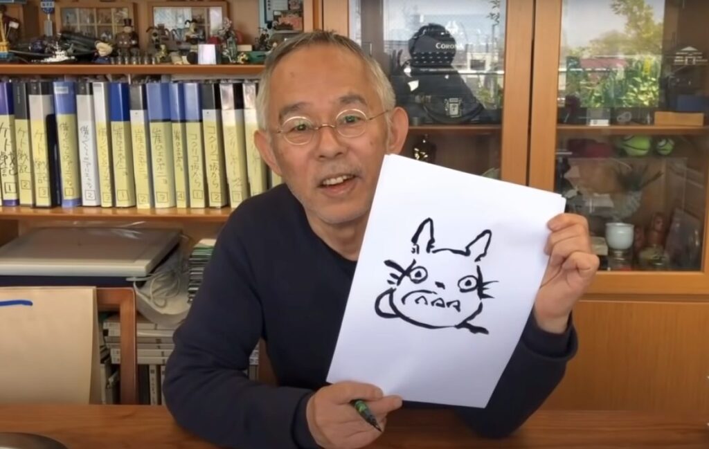 Tošio Suzuki ukazuje, jak nakreslit Totora