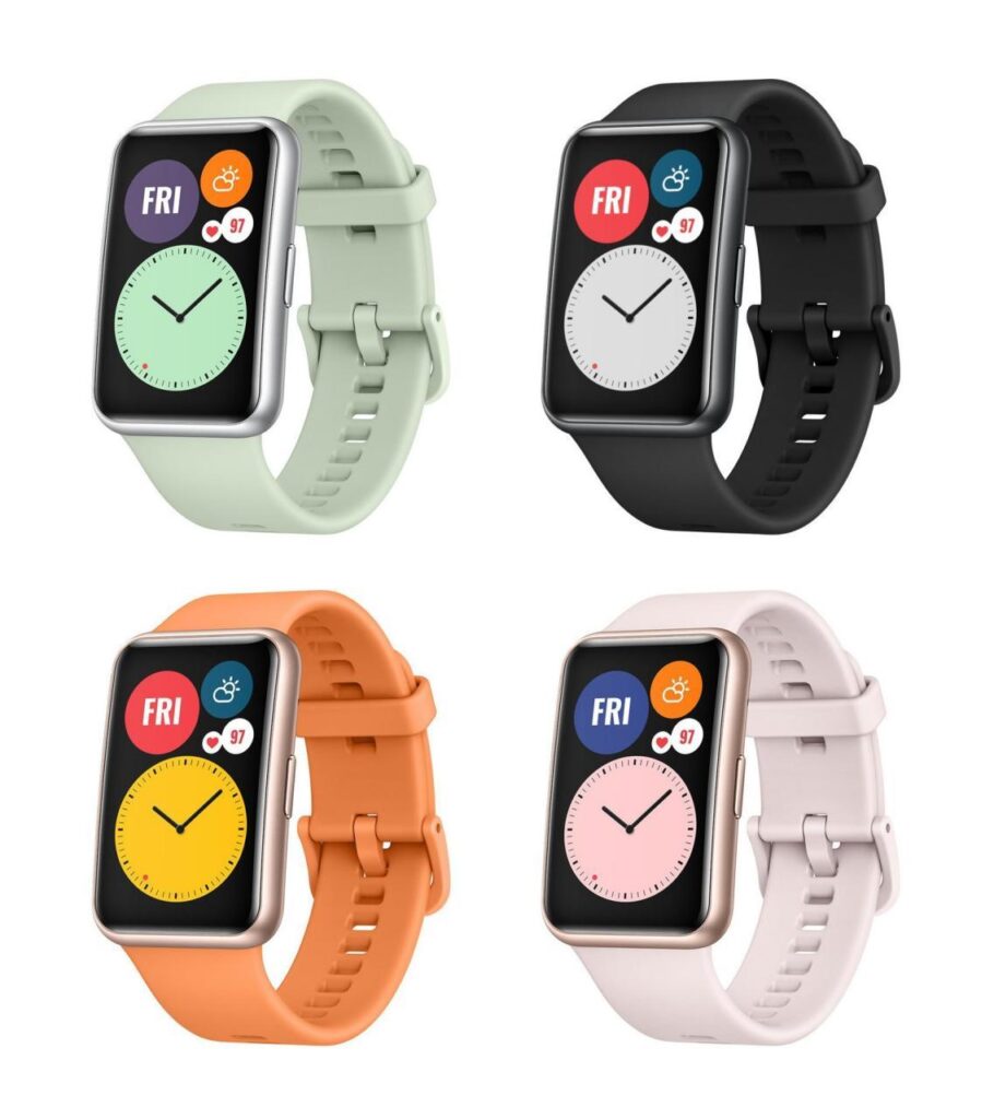 Unikly specifikace a rendery Huawei Watch Fit, připomínají roztažené Apple Watch 2