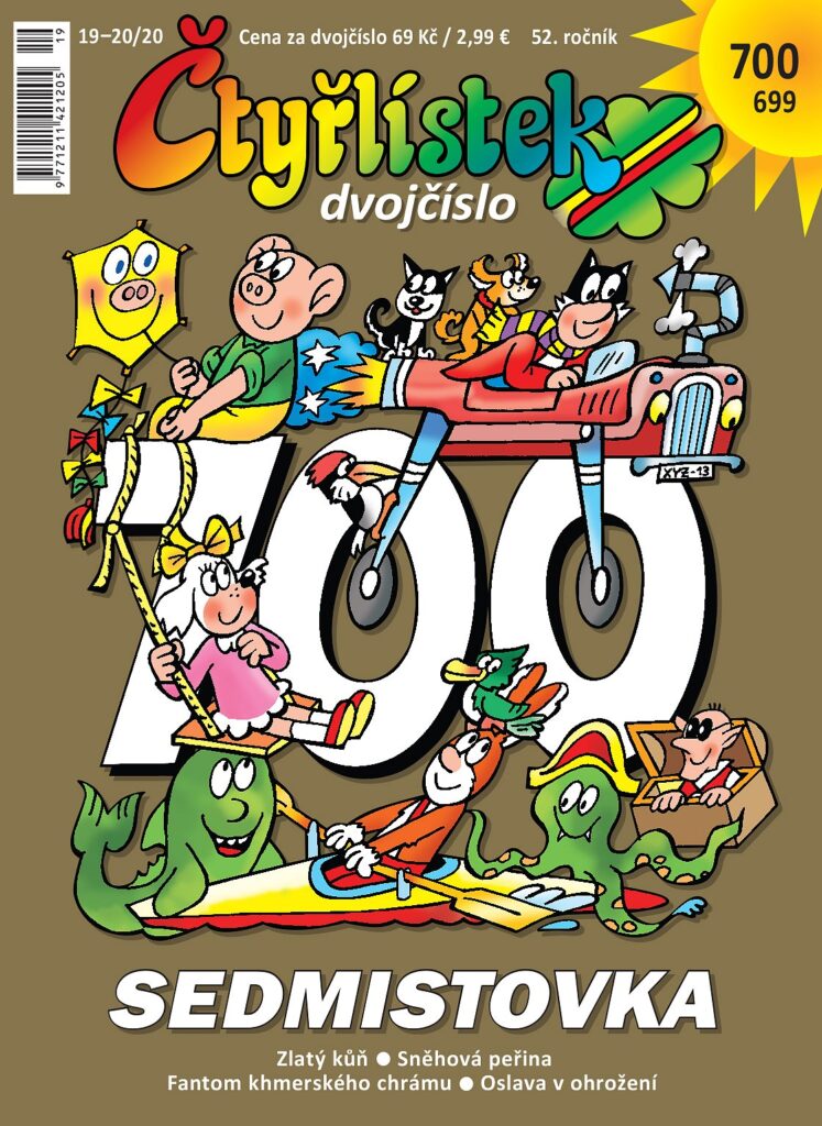 Komiksový časopis Čtyřlístek oslavil sedmisté vydání 2